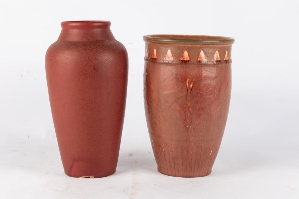 TWO ROOKWOOD ART POTTERY VASES - 3