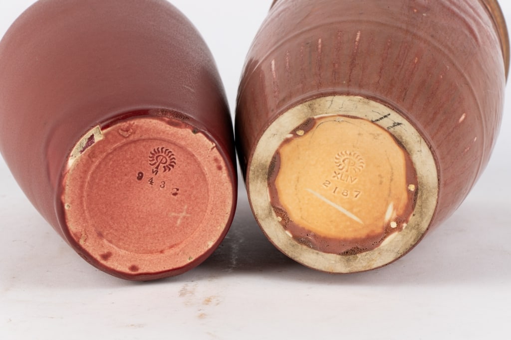 TWO ROOKWOOD ART POTTERY VASES - 4