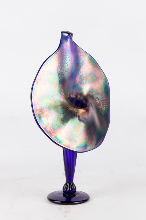 RICK STRINI 'JACK IN THE PULPIT' GLASS VASE - 2