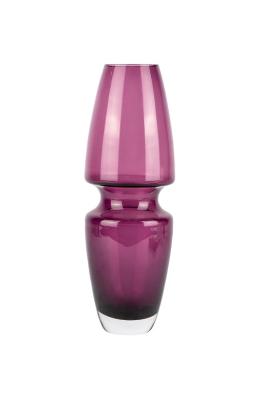 MARC AUREL GERMAN ART GLASS VASE: Marc Aurel German art glass vase. Etching mark to bottom. Approximate dimensions: h. 12", w. 4", d. 4" Disclaimer: Participating bidders must have a credit card on file with LiveAuctioneers in order