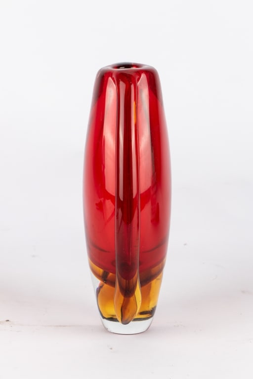 SUNFIRE DECORATIVE ART GLASS VASE - 3
