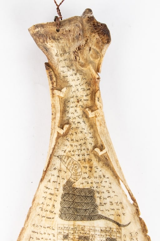 VINTAGE BATAK BONE CALENDAR - 6