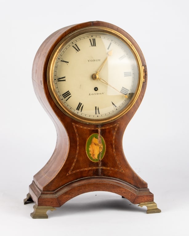 19TH C. ENGLISH BRACKET BALLOON CLOCK - 3