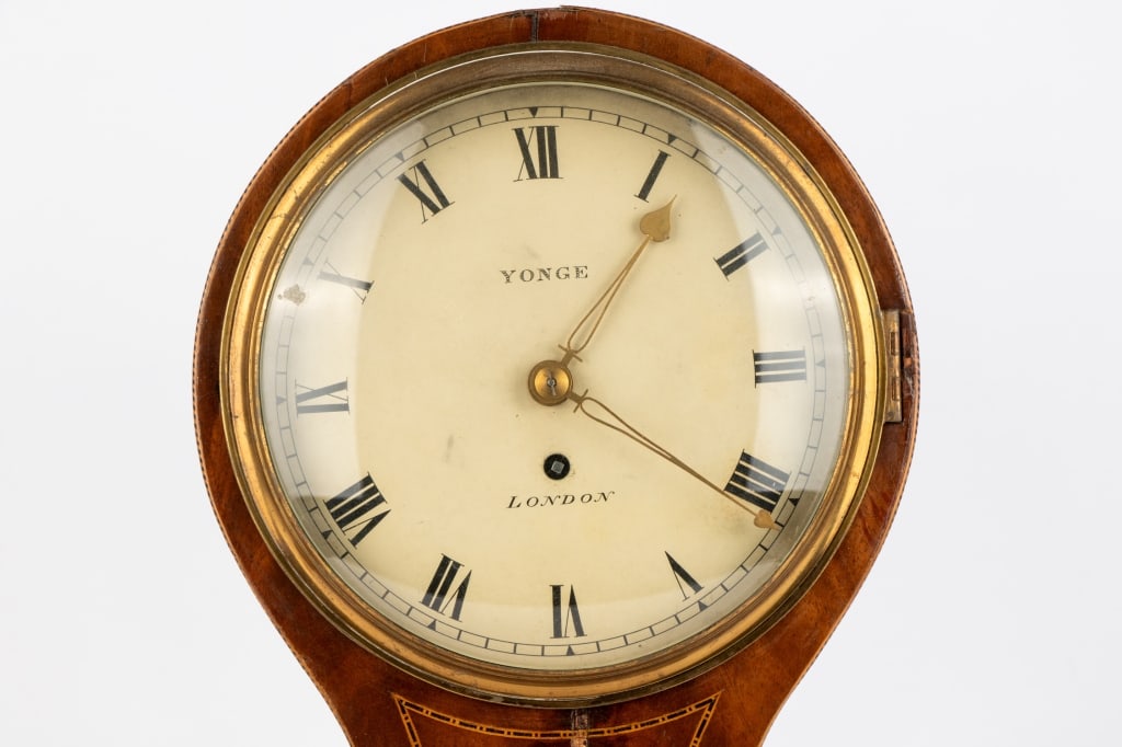 19TH C. ENGLISH BRACKET BALLOON CLOCK - 5