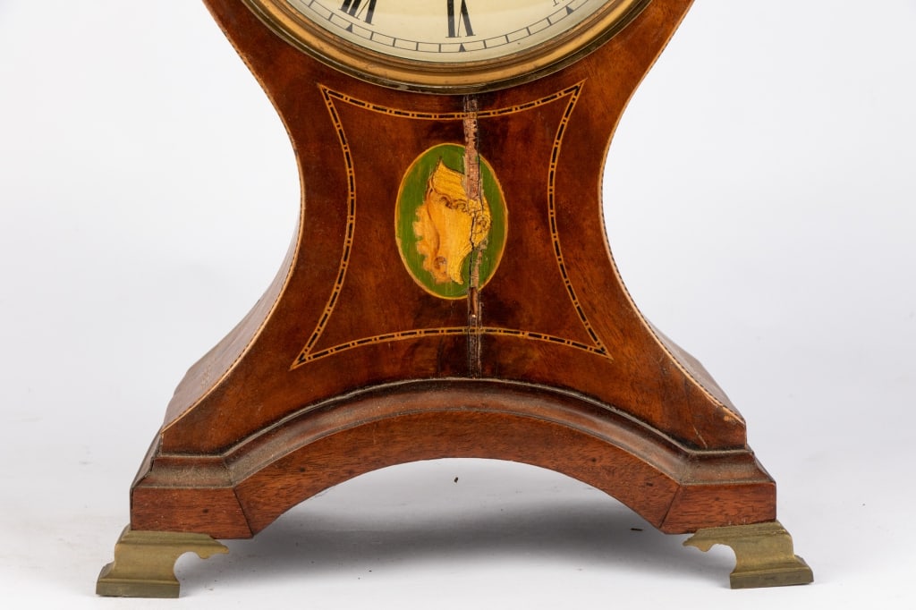 19TH C. ENGLISH BRACKET BALLOON CLOCK - 6