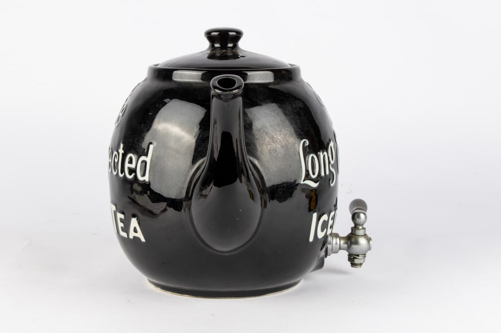 CERAMIC LIDDED TEAPOT BY HALL - 4