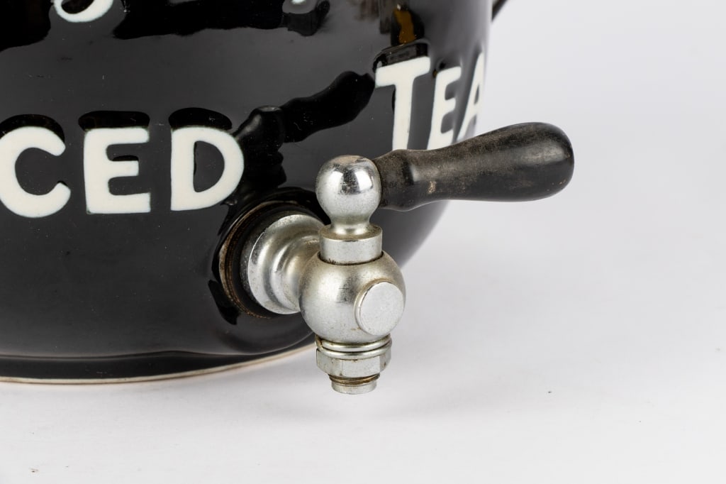 CERAMIC LIDDED TEAPOT BY HALL - 5