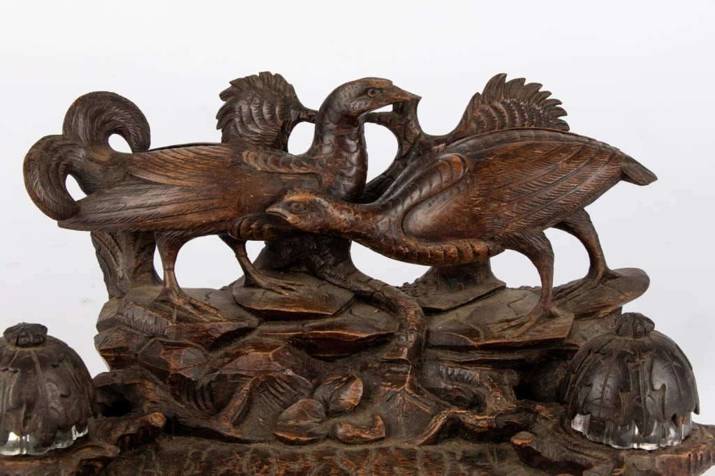 SWISS BLACK FOREST DOUBLE INKWELL - 4