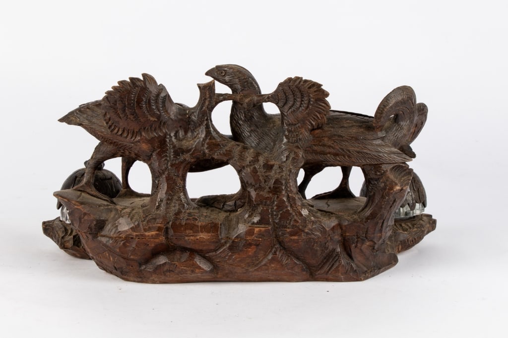 SWISS BLACK FOREST DOUBLE INKWELL - 6