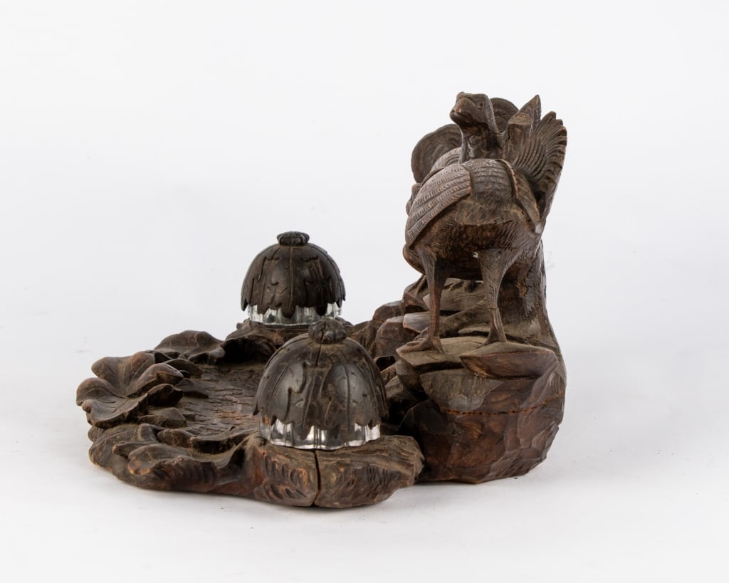 SWISS BLACK FOREST DOUBLE INKWELL - 7