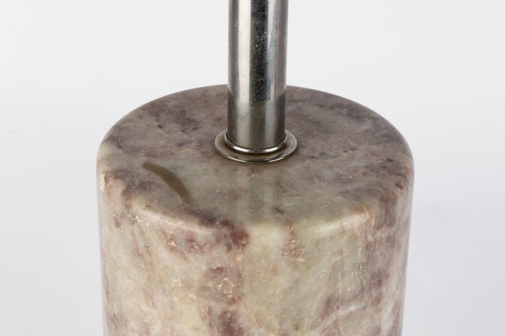 WALTER VON NESSEN MARBLE DOUBLE BULB TABLE LAMP - 4