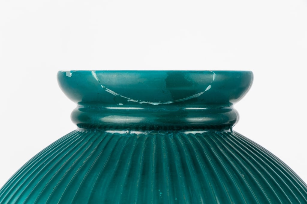 DOUBLE OIL CONVERTED LIBRARY TABLE LAMP - 7