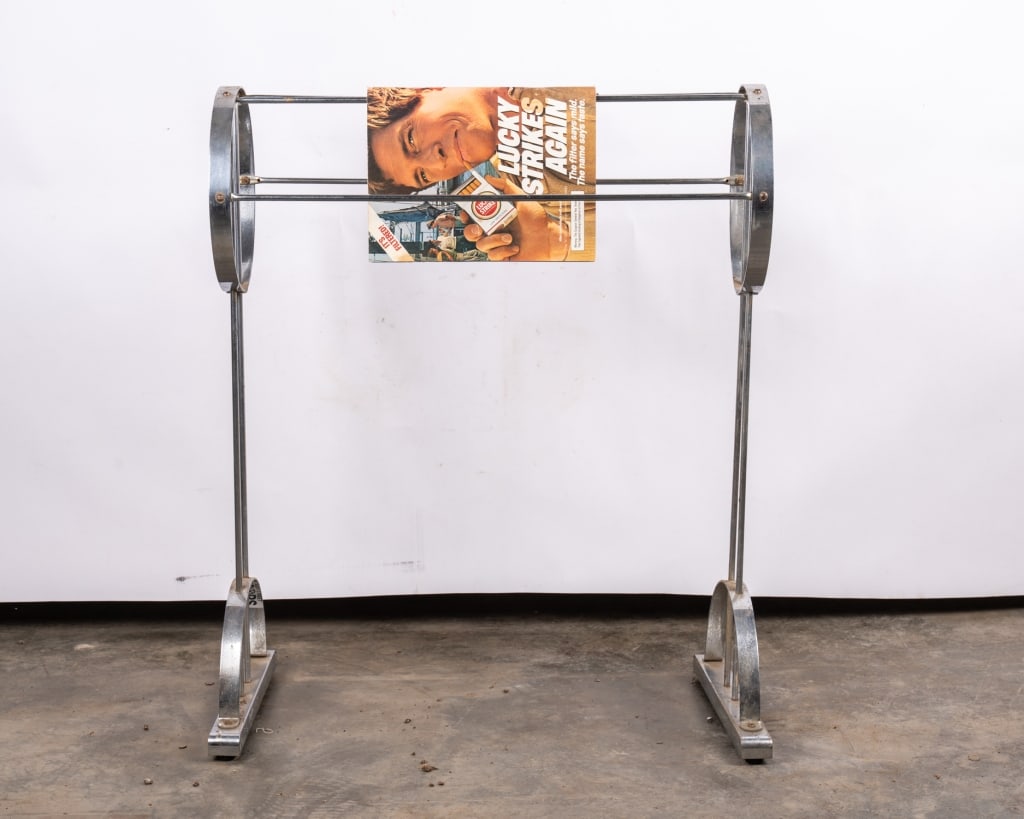 MCM CHROME MAGAZINE STAND - 2