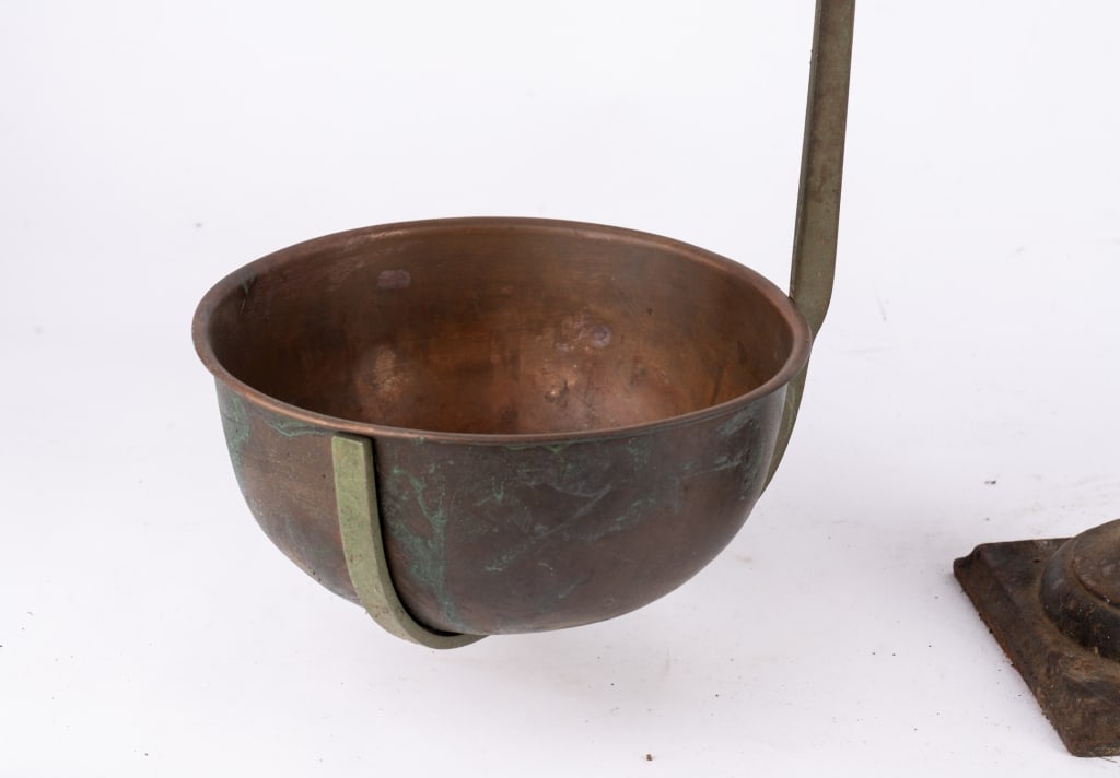 R. D. SIMPSON BRASS COPPER & IRON APOTHECARY SCALE - 3