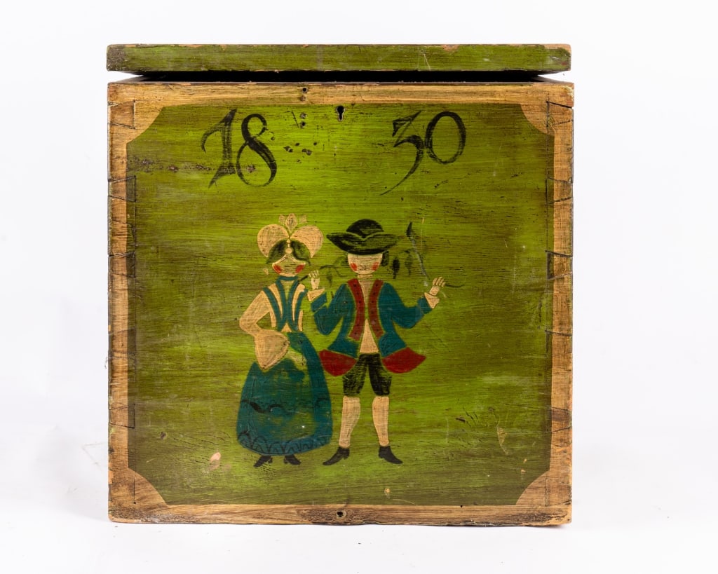 ANTIQUE ANNA STEINER 1830 TOY BOX - 2
