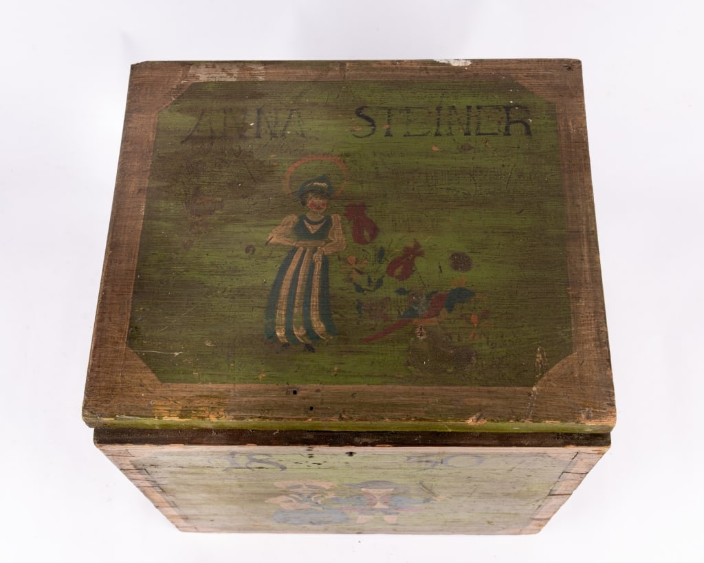 ANTIQUE ANNA STEINER 1830 TOY BOX - 5