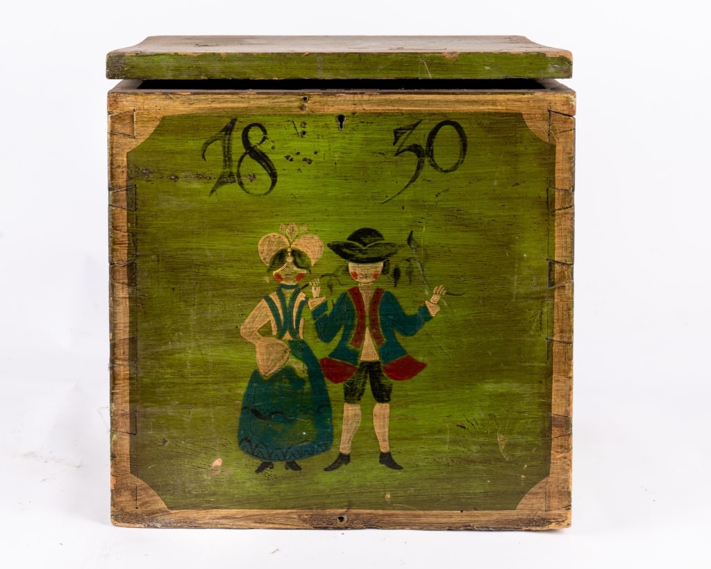 ANTIQUE ANNA STEINER 1830 TOY BOX - 6