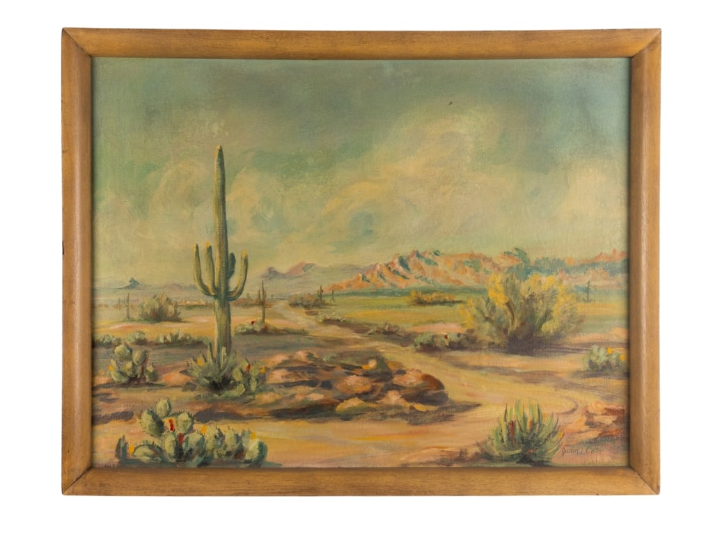 JUAN L. COTA, LANDSCAPE, OIL ON BOARD (1 of 8)