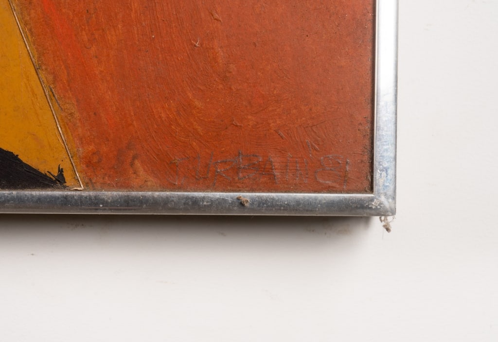 J. URBAIN, ABSTRACT PAINTING, MM ON BOARD - 3