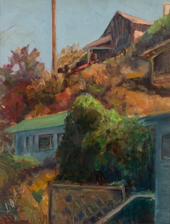 LESANNE PELLE COFFIN, 'HILLTOP MORNING', O/B - 5