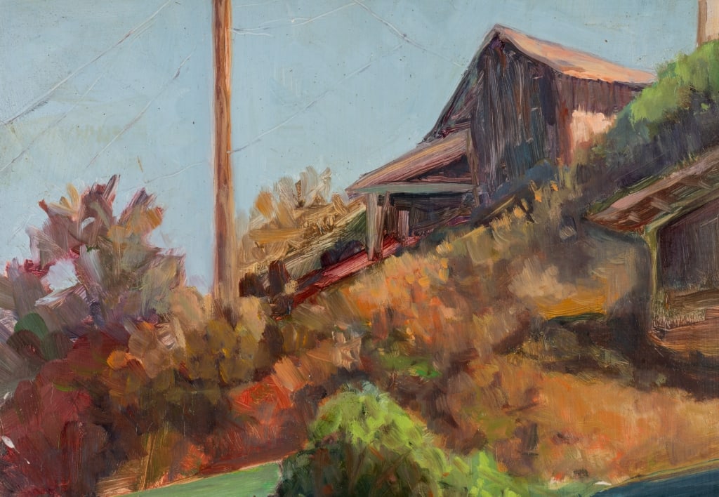 LESANNE PELLE COFFIN, 'HILLTOP MORNING', O/B - 6