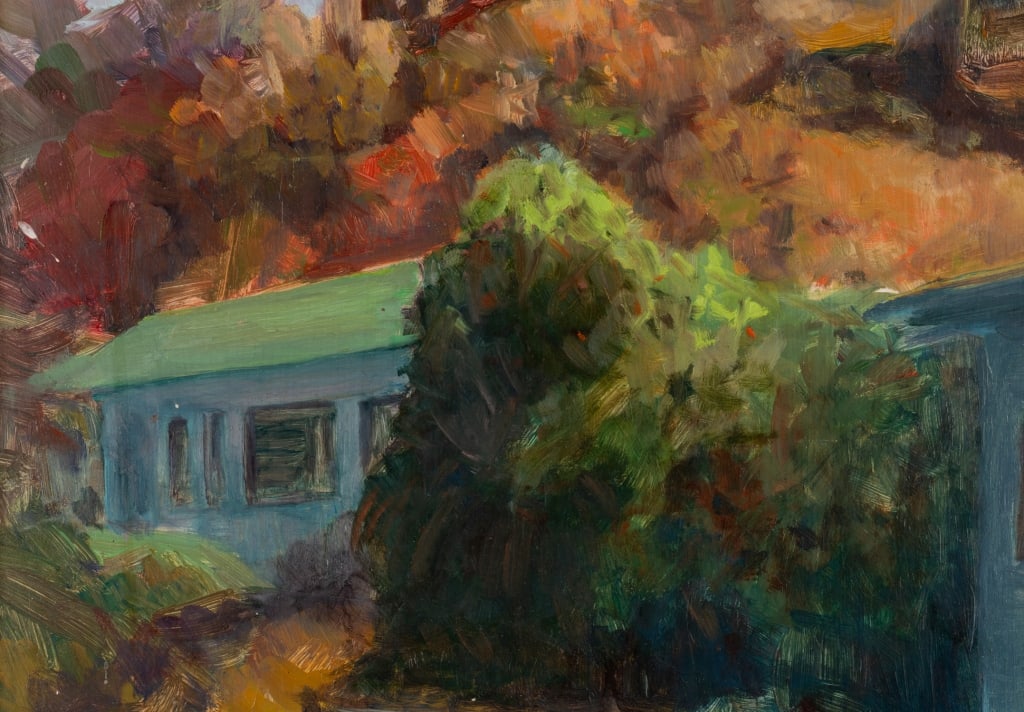 LESANNE PELLE COFFIN, 'HILLTOP MORNING', O/B - 7