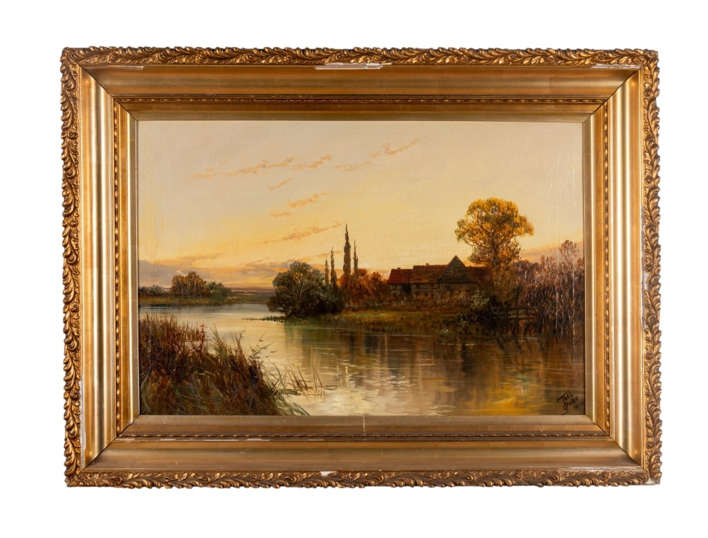 JOEL OWEN, LANDSCAPE, O/C: Joel Owen. Landscape - O/C, signed to LR, numbered to LL, framed. Approximate dimensions: h. 28", w. 38.5", d. 3" Disclaimer: Participating bidders must have a credit card on file with