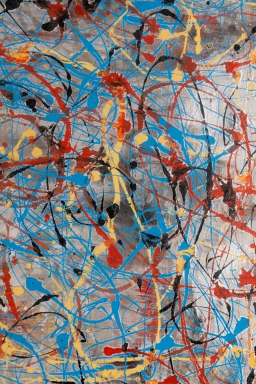 JASON POLLOCK STYLE ABSTRACT PAINTING - 6