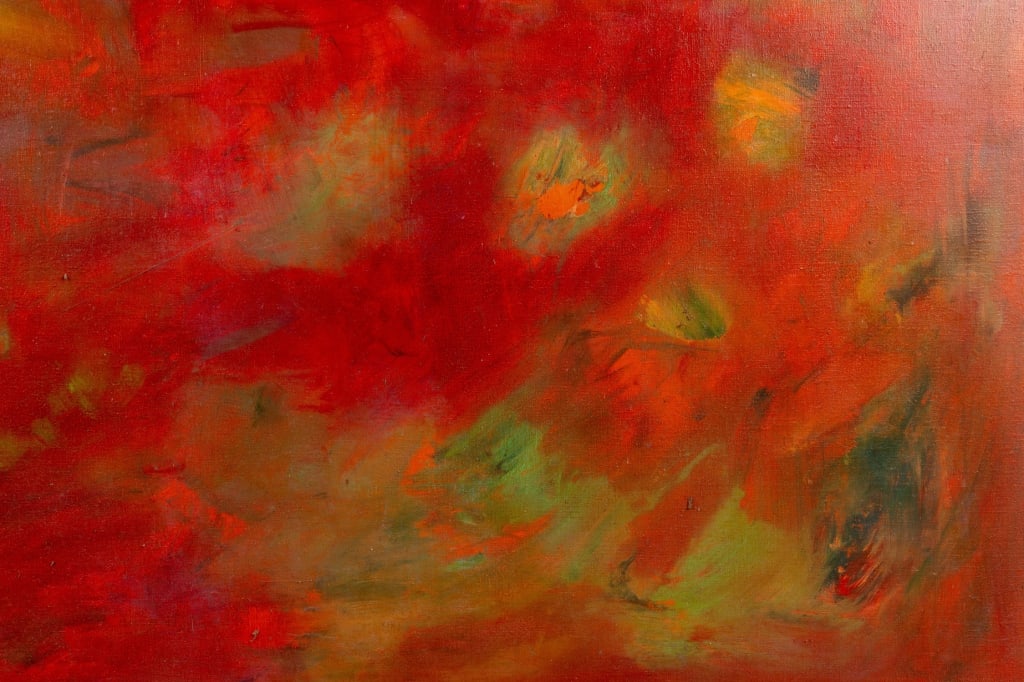 MODERN ABSTRACT OIL ON CANVAS BY JAMES CANAVAN - 6
