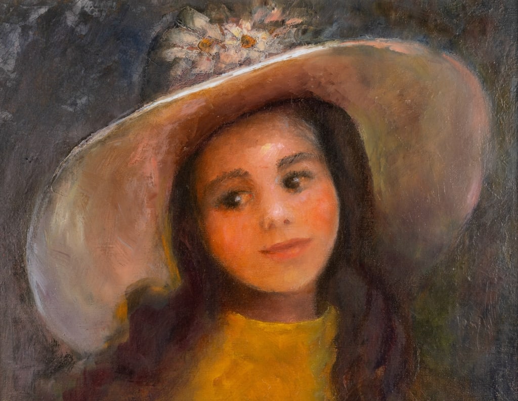 MARIAN D. RAGSDALE, PORTRAIT OF A GIRL, O/C - 3