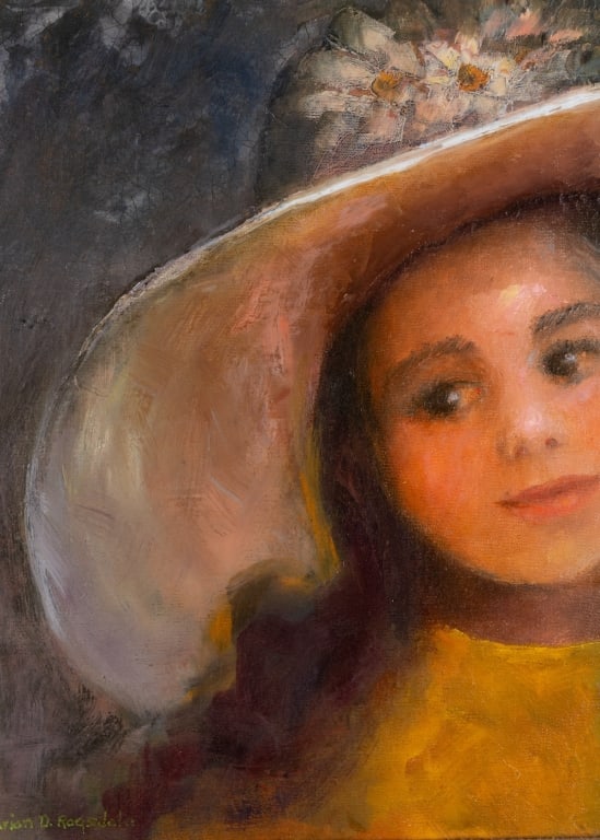 MARIAN D. RAGSDALE, PORTRAIT OF A GIRL, O/C - 4