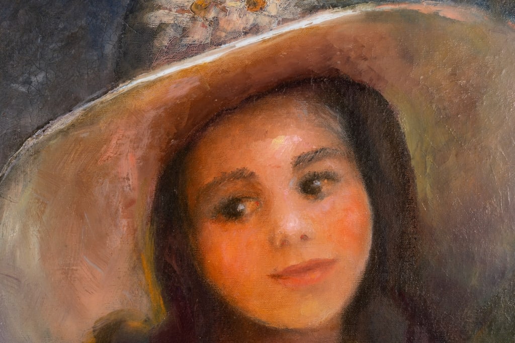 MARIAN D. RAGSDALE, PORTRAIT OF A GIRL, O/C - 5
