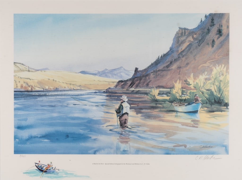 A BEND IN THE RIVER, LITHOGRAPH - 6
