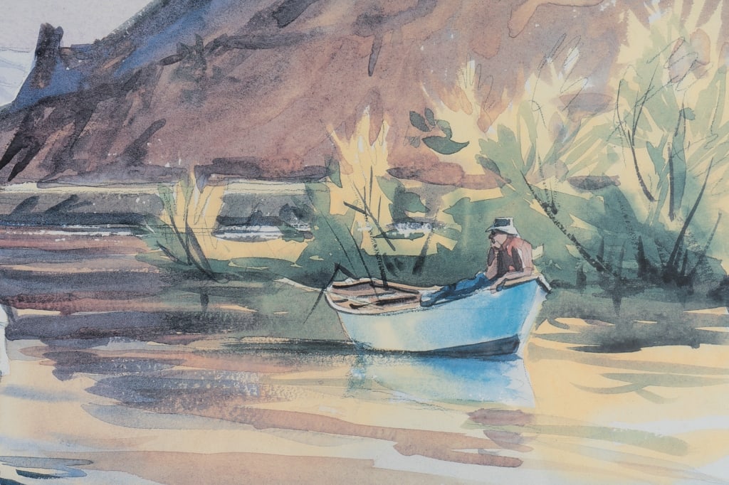 A BEND IN THE RIVER, LITHOGRAPH - 7