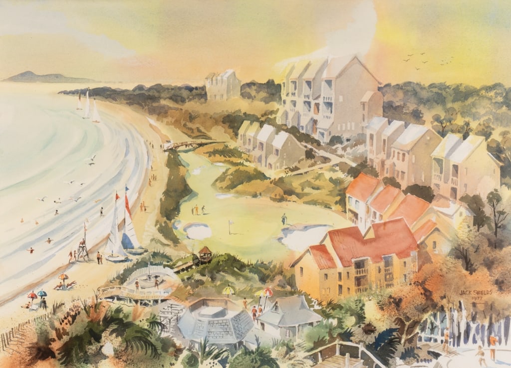 JACK SHIELDS, WATERCOLOR 1977 - 4
