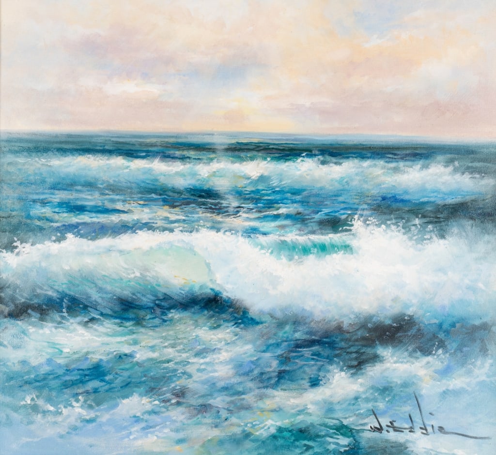 W. EDDIE, MODERN SEASCAPE, 1981 - 4