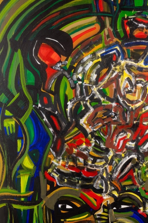 LARGE ABSTRACT PAINTING - 4
