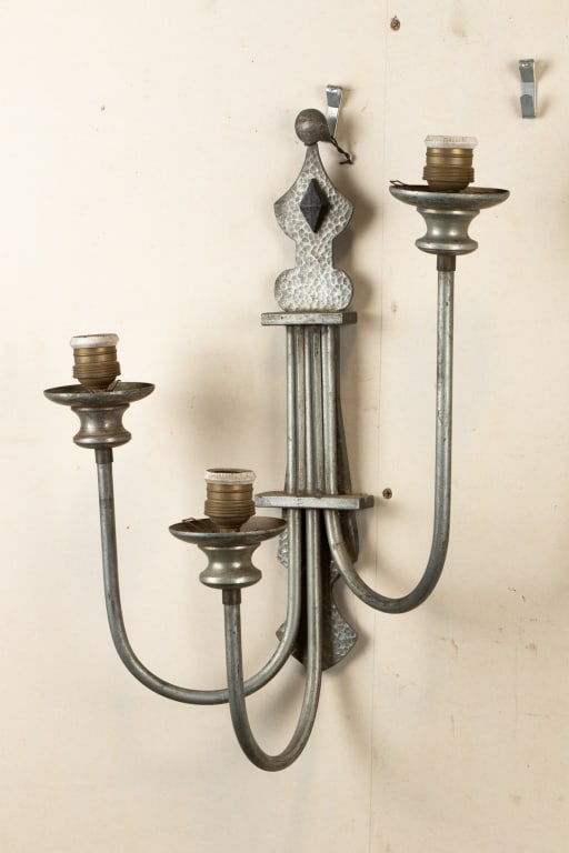 PAIR OF EARLY 19TH C. ITALIAN NICKEL SCONCES - 7