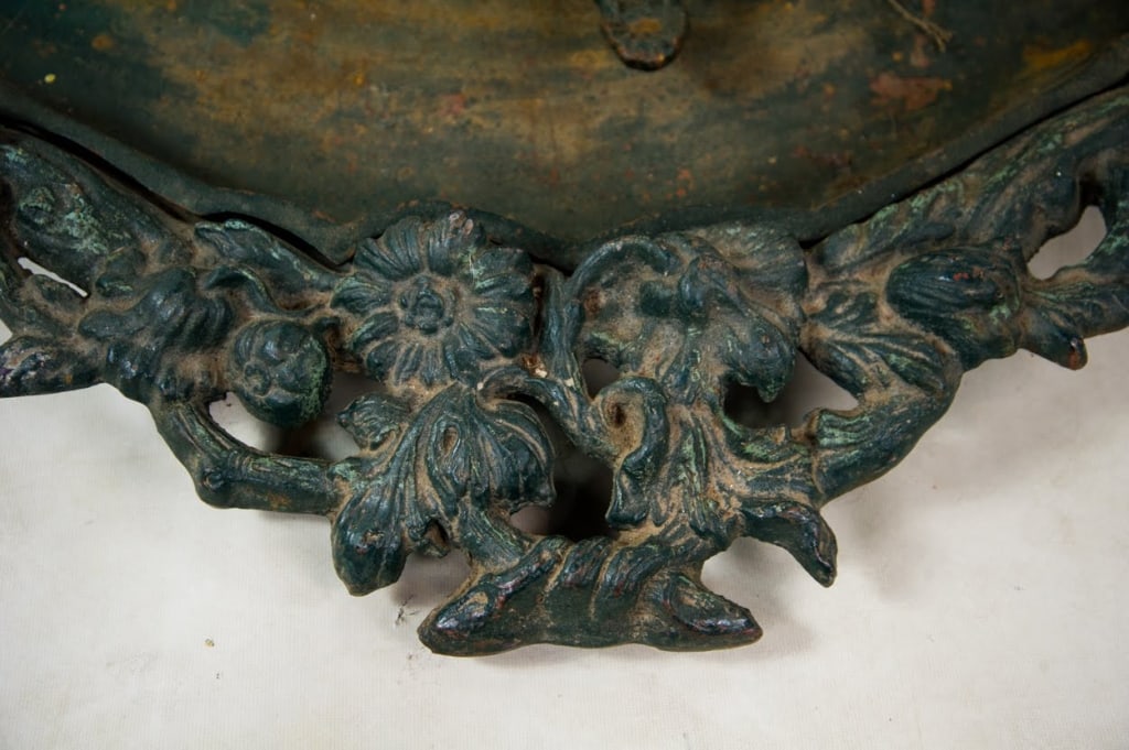 19TH C VICTORIAN ORNATE CAST IRON HALL TREE - 11