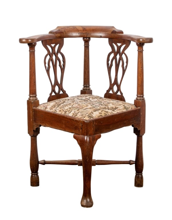EARLY 20TH C. ENGLISH CORNER CHAIR (1 of 7)