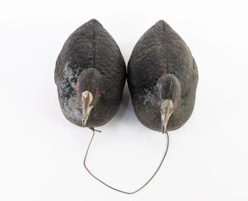 TWO ITALIAN BREVETTATO PLASTIC DUCK DECOYS - 3
