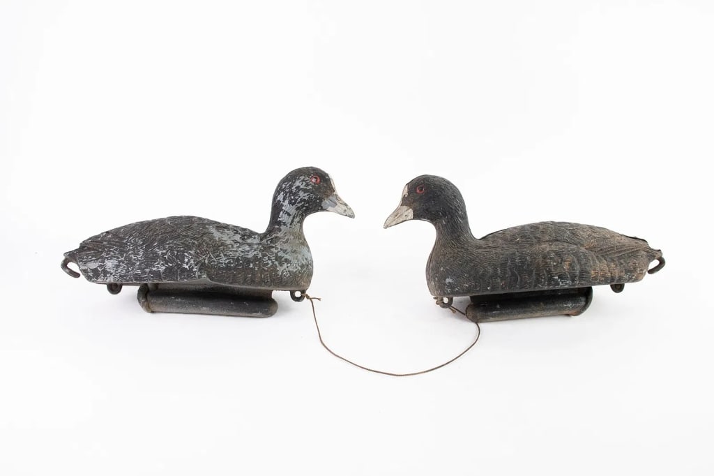 TWO ITALIAN BREVETTATO PLASTIC DUCK DECOYS - 4