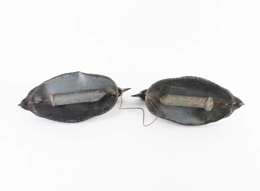 TWO ITALIAN BREVETTATO PLASTIC DUCK DECOYS - 6