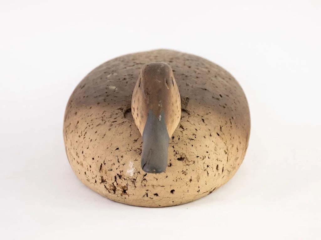 GEORGE SOULE L. L. BEAN WOOD & CORK DUCK DECOY - 3