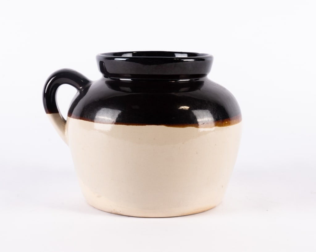 TWO HULL POTTERY PITCHERS & 1 UNMARKED PIECE - 8