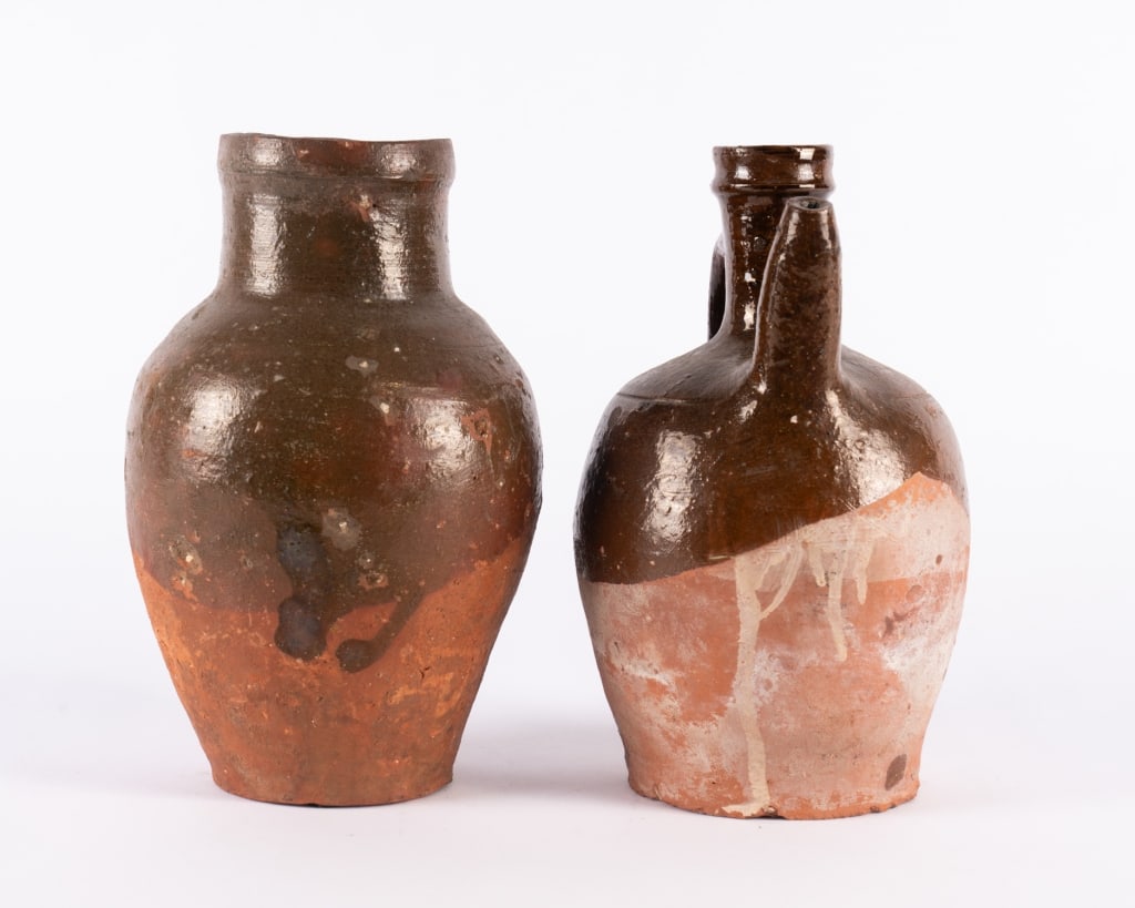 TWO FRENCH POTTERY JUGS - 4