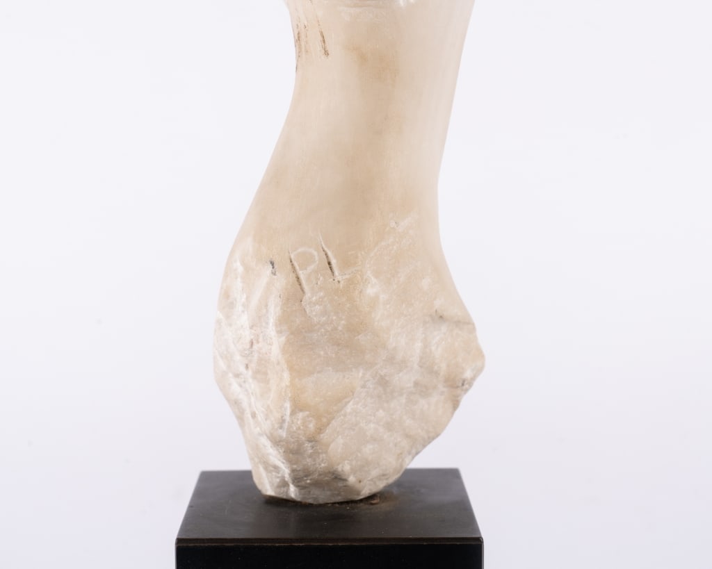 ALABASTER FEMALE BUST BY PEARL LAMBERG - 4
