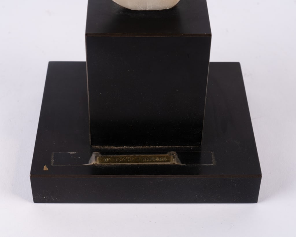 ALABASTER FEMALE BUST BY PEARL LAMBERG - 5