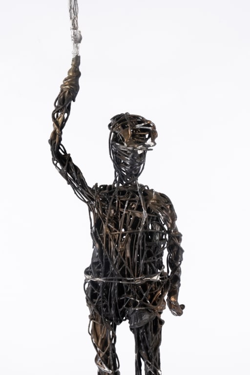 ABSTRACT SCULPTURE MAN WITH BALLOONS - 2