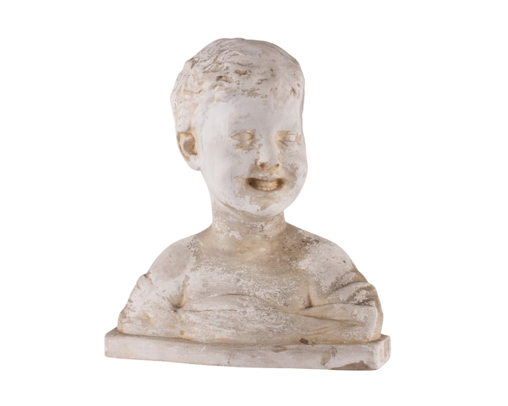 TERRACOTTA BUST OF CHILD (1 of 5)